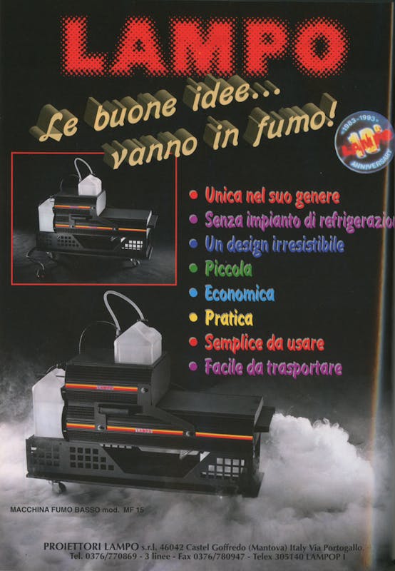 `Inserzione Lampo Le buone idee vanno in fumo