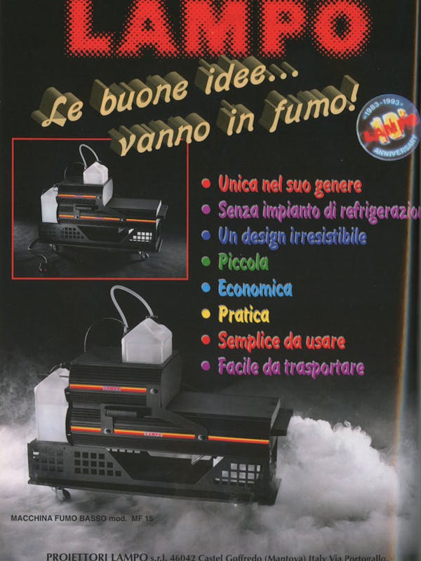 `Inserzione Lampo Le buone idee vanno in fumo