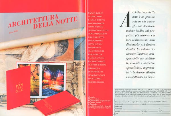 `Inserzione Mielle Architettura della notte