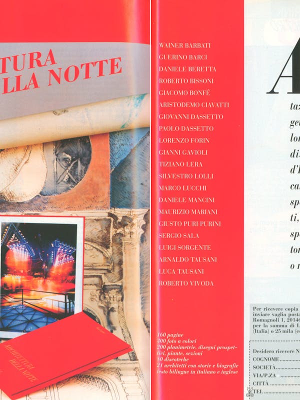 `Inserzione Mielle Architettura della notte