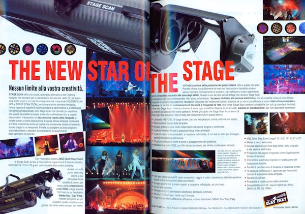 `Inserzione Clay Paky The new star of the stage