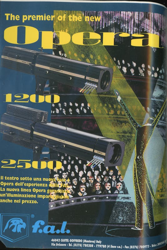 `Inserzione F.A.L. The premier of the new Opera