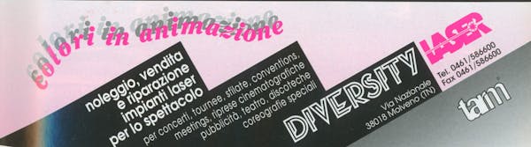 `Inserzione Diversity Laser Colori in animazione