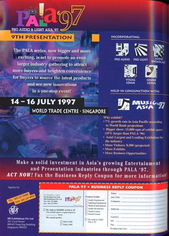 `Inserzione IIR Exhibitions Pala '97