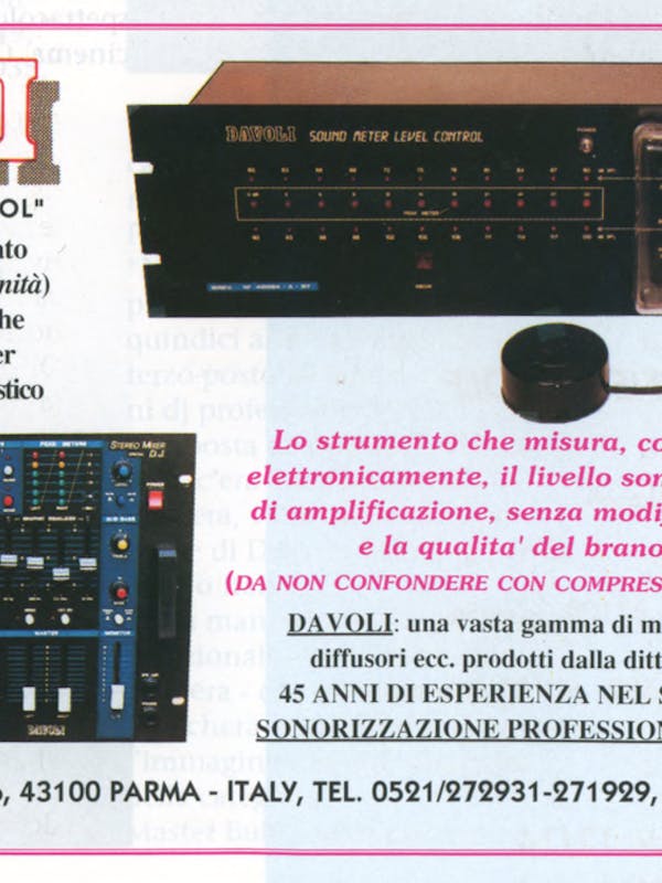 `Inserzione Davoli Sound Meter Level Control