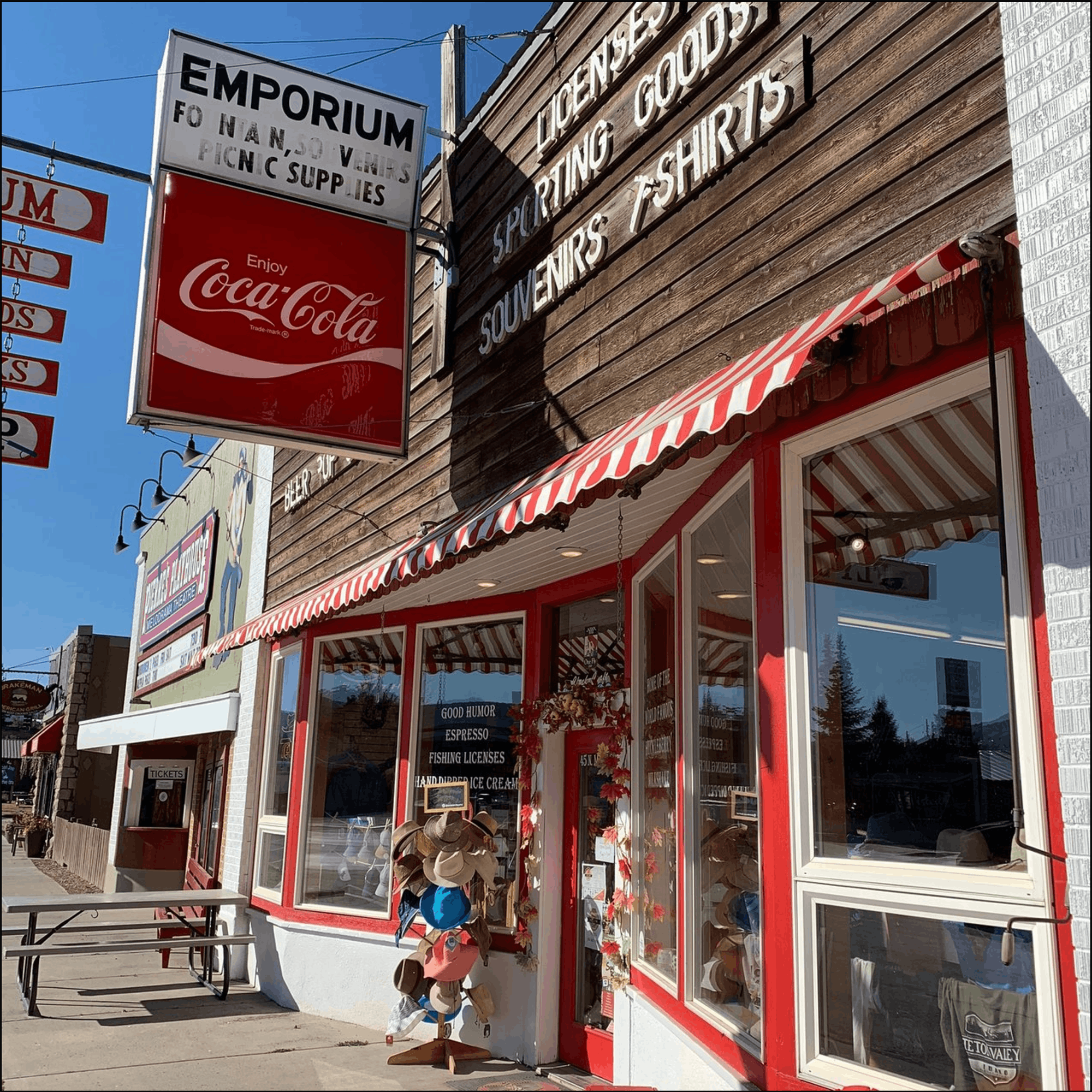 Victor Emporium in downtown Victor, Idaho.