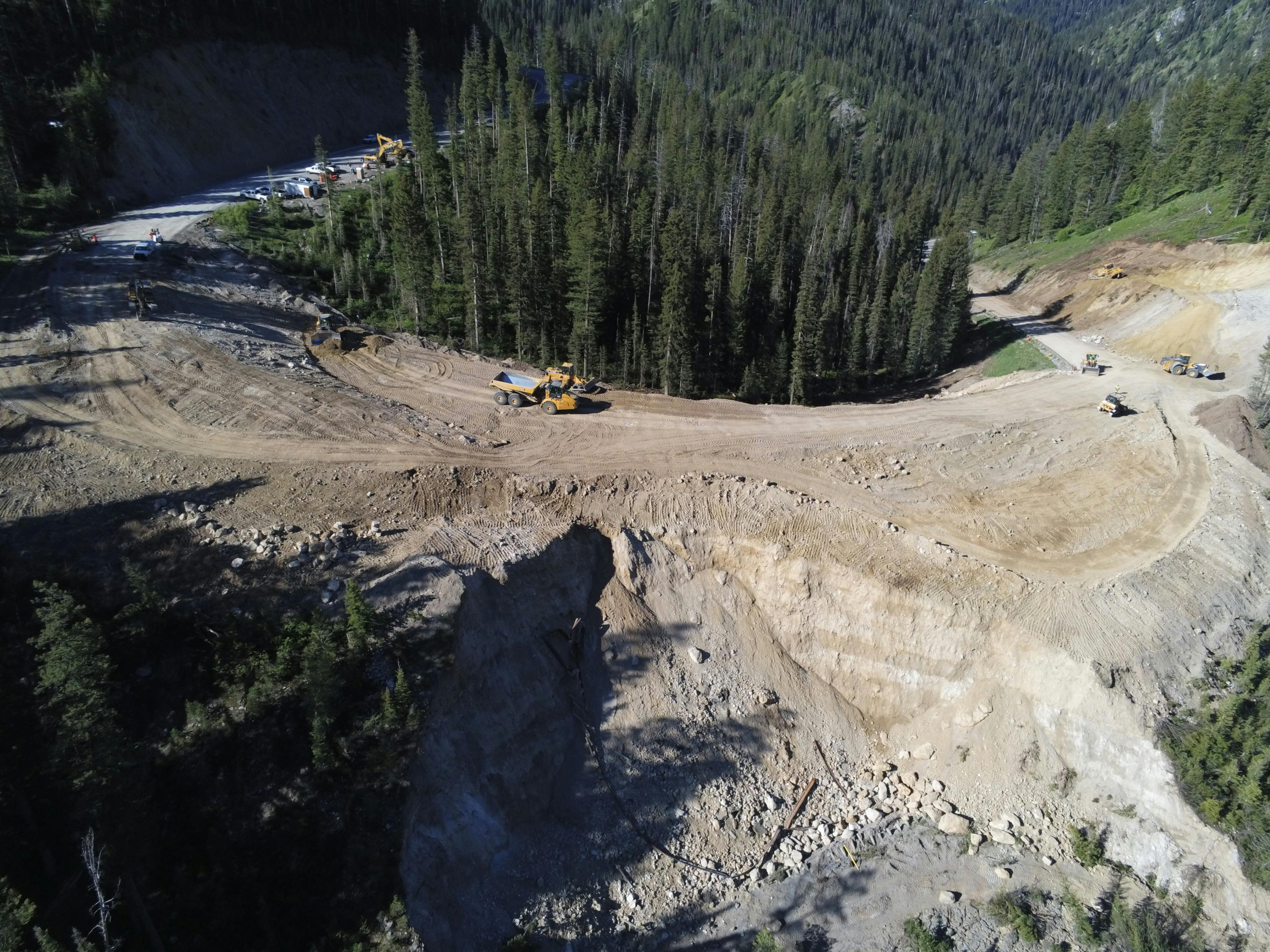 June 19th update on Teton Pass Big Fill Project
