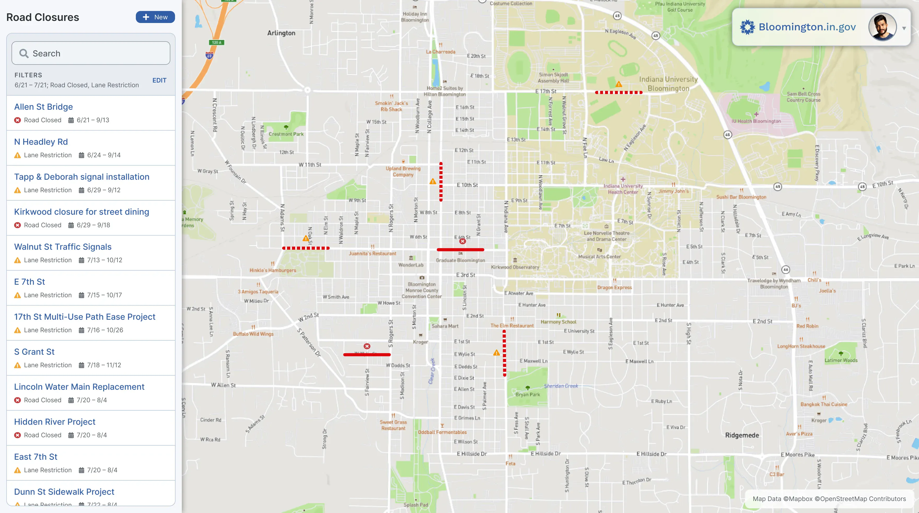Remixed index for admins.