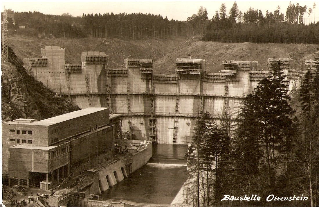 Baustelle Staumauer Ottenstein Baustelle Staumauer Ottenstein
