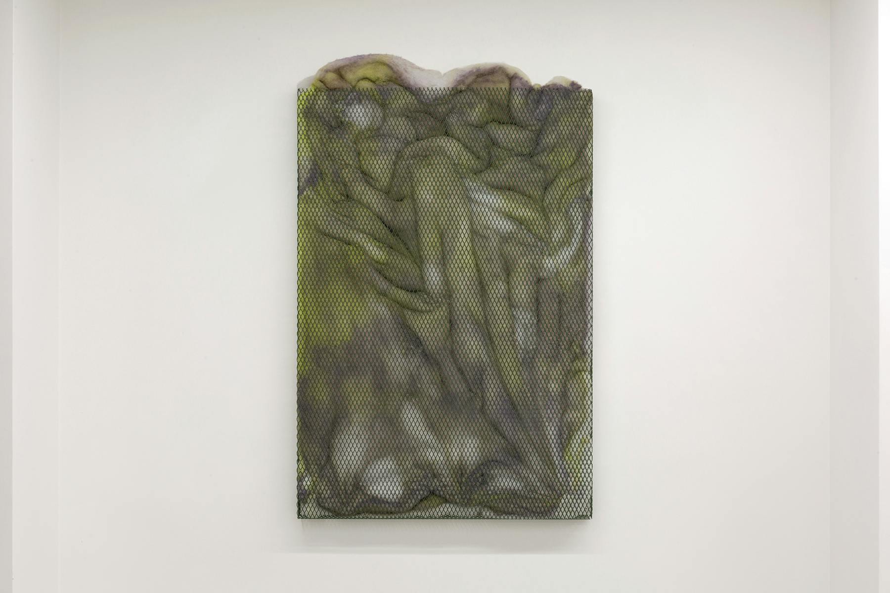 Deserto #345, Alessandro Costanzo, 2021, acrilico su ovatta sintetica e rete metallica, 80 x 55 x 5 cm
