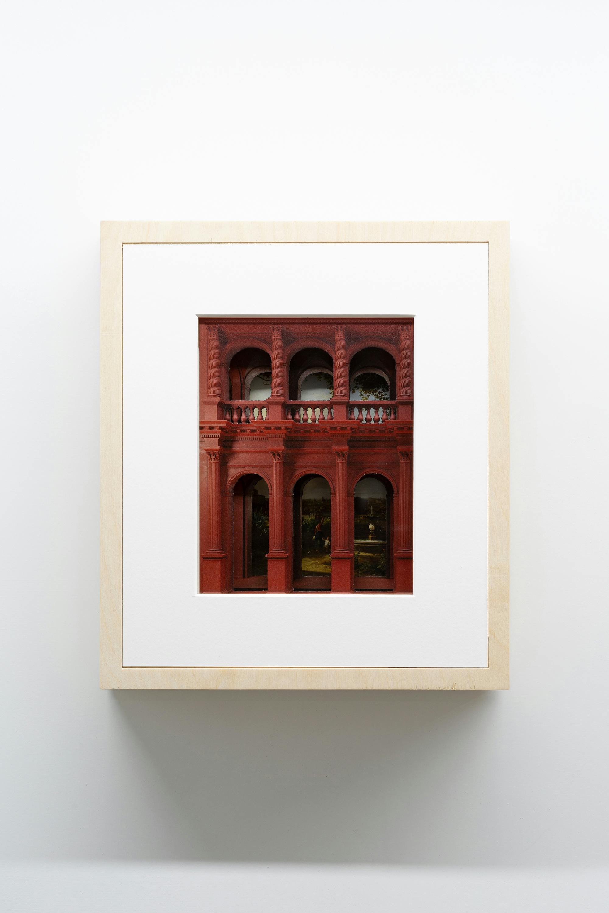 Quadratura #3 (Sx), 2020, mixed media, 32 x 28 x 6 cm