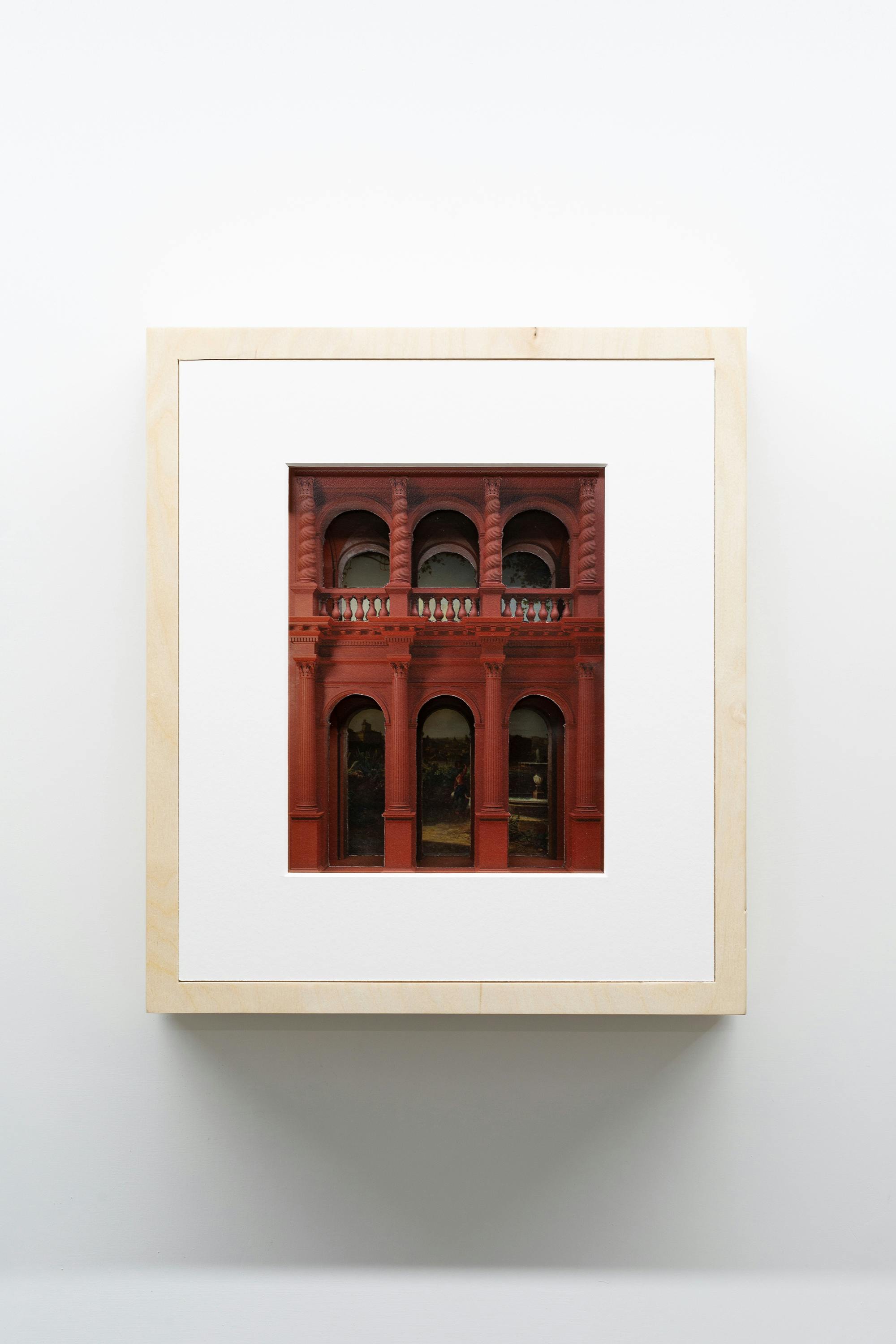 Quadratura #3 (Centro), 2020, mixed media, 32 x 28 x 6 cm