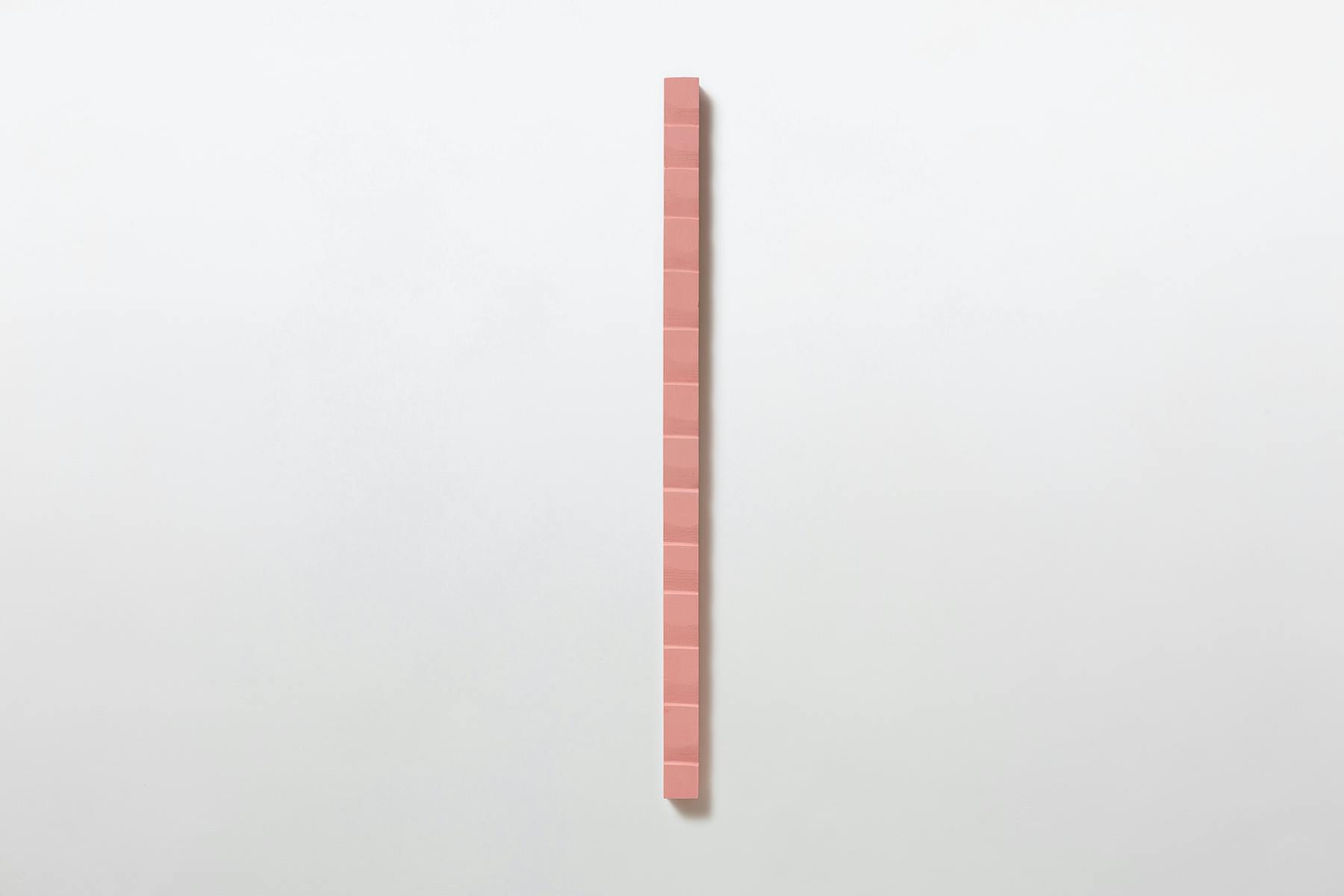 Senza titolo (stick), 2019, legno acrilico, 71,5 x 3,5 x 2,8 cm