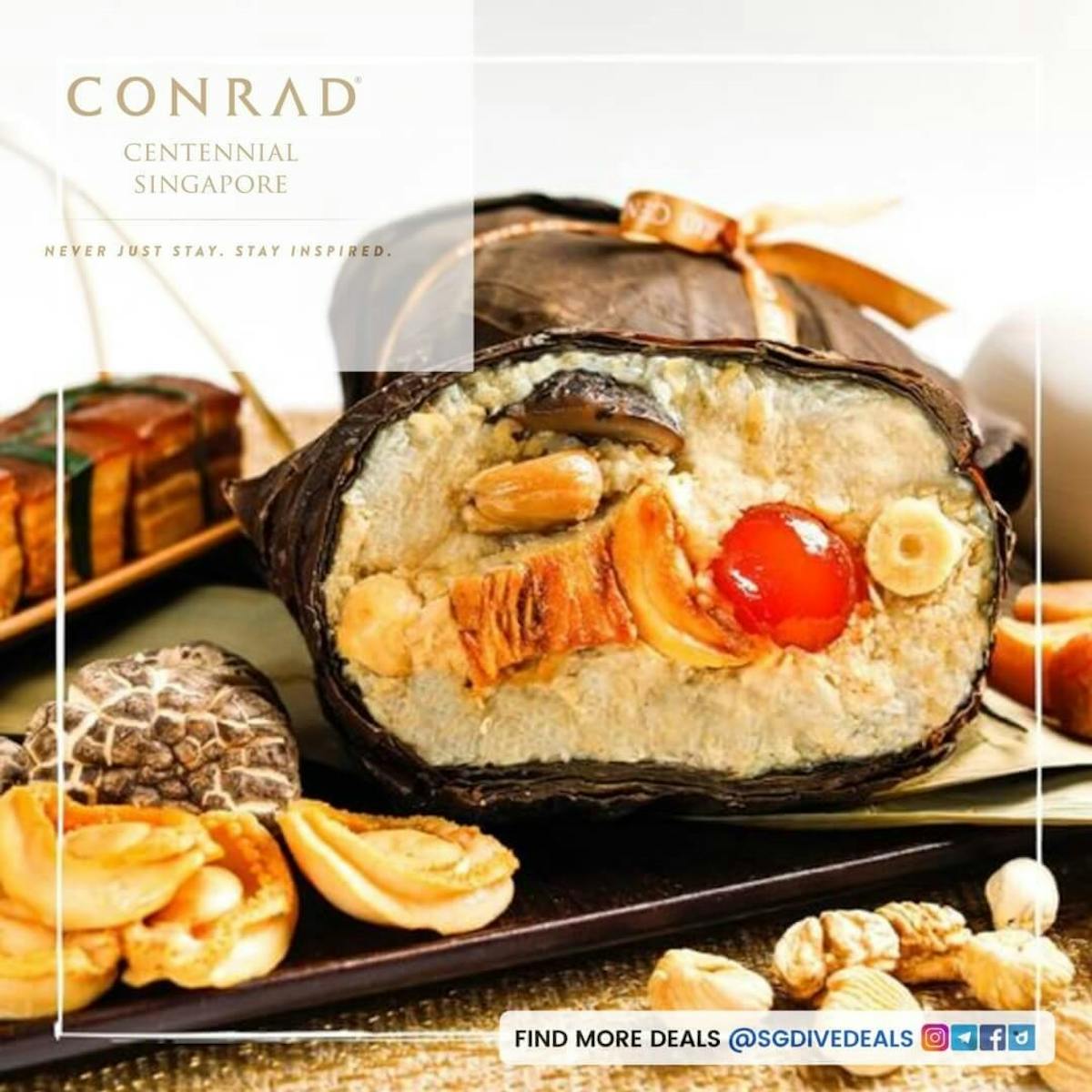 Golden Peony Singapore Black Pepper Chili Crab, Prawn and Bedford Scallops Rice Dumpling 辣 椒 蚧 法 囯 帶 子 粽