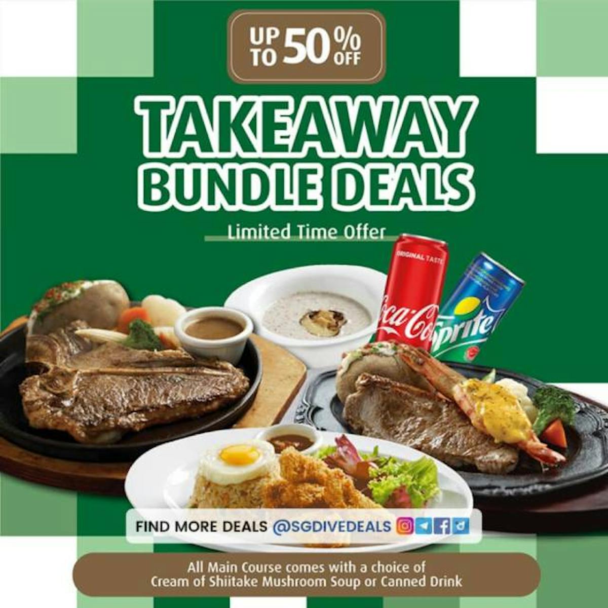 Takeaway Bundle Deals that go up to 50% off
