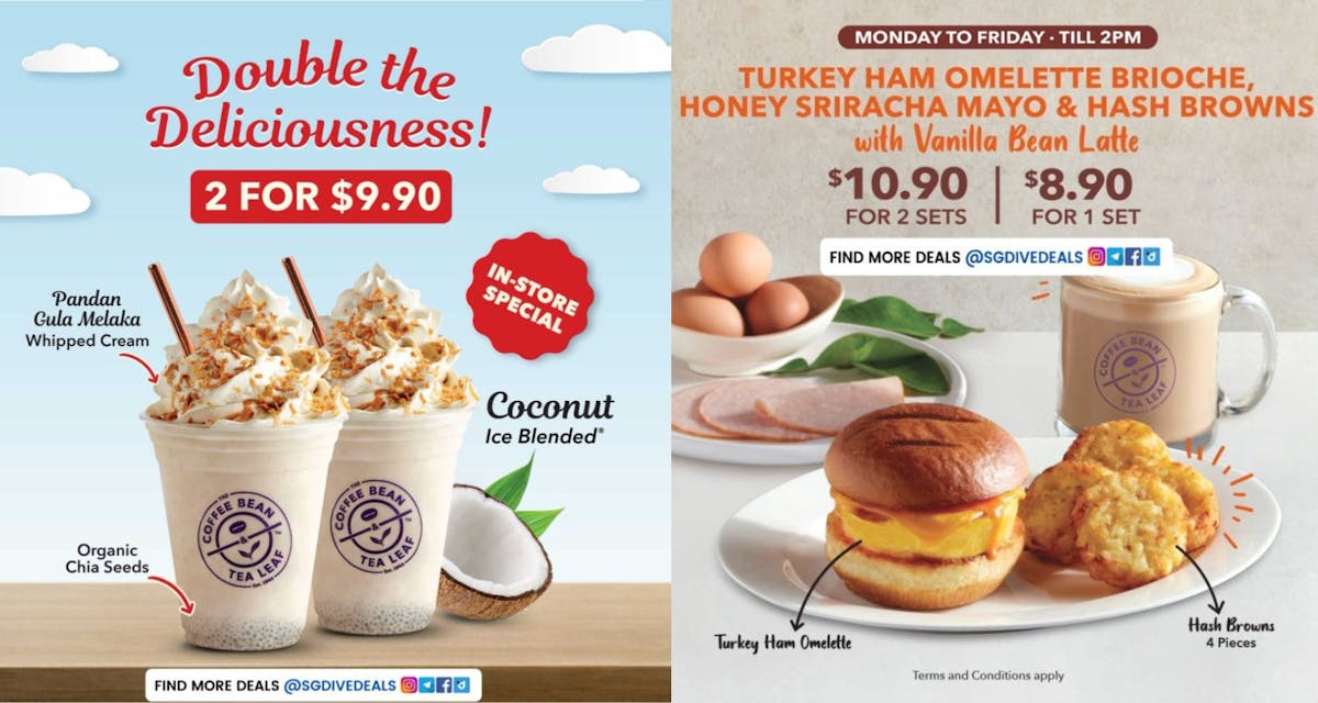 The Coffee Bean & Tea Leaf's current promotion