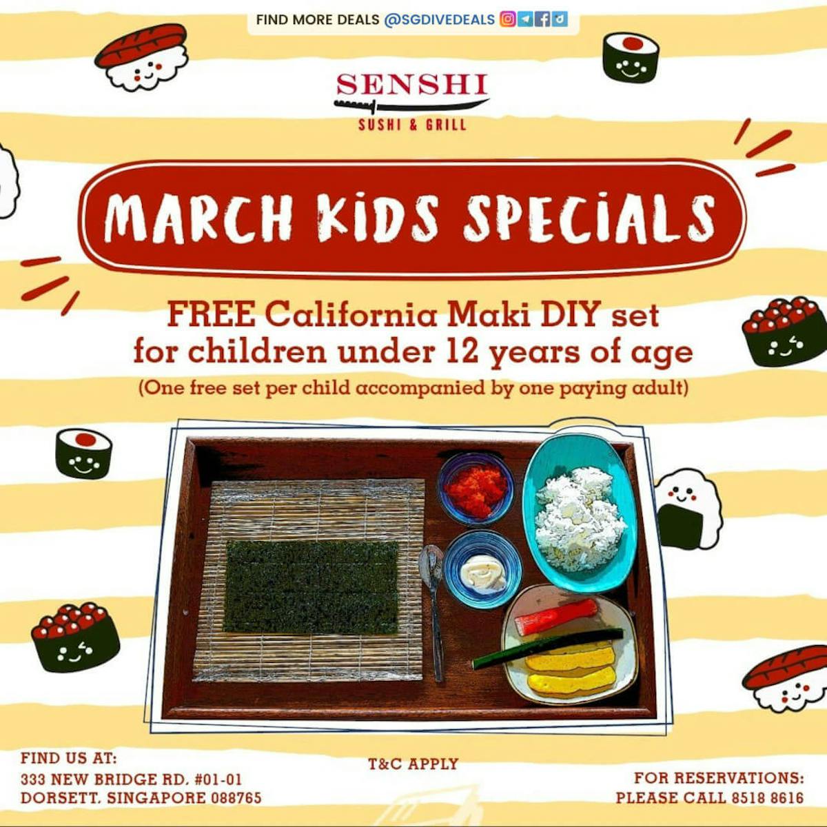 Senshi Sushi & Grill Kids Specials