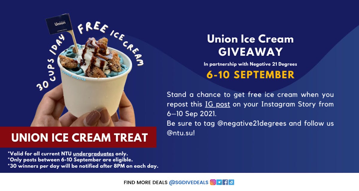 NTU Union: Free Ice Cream