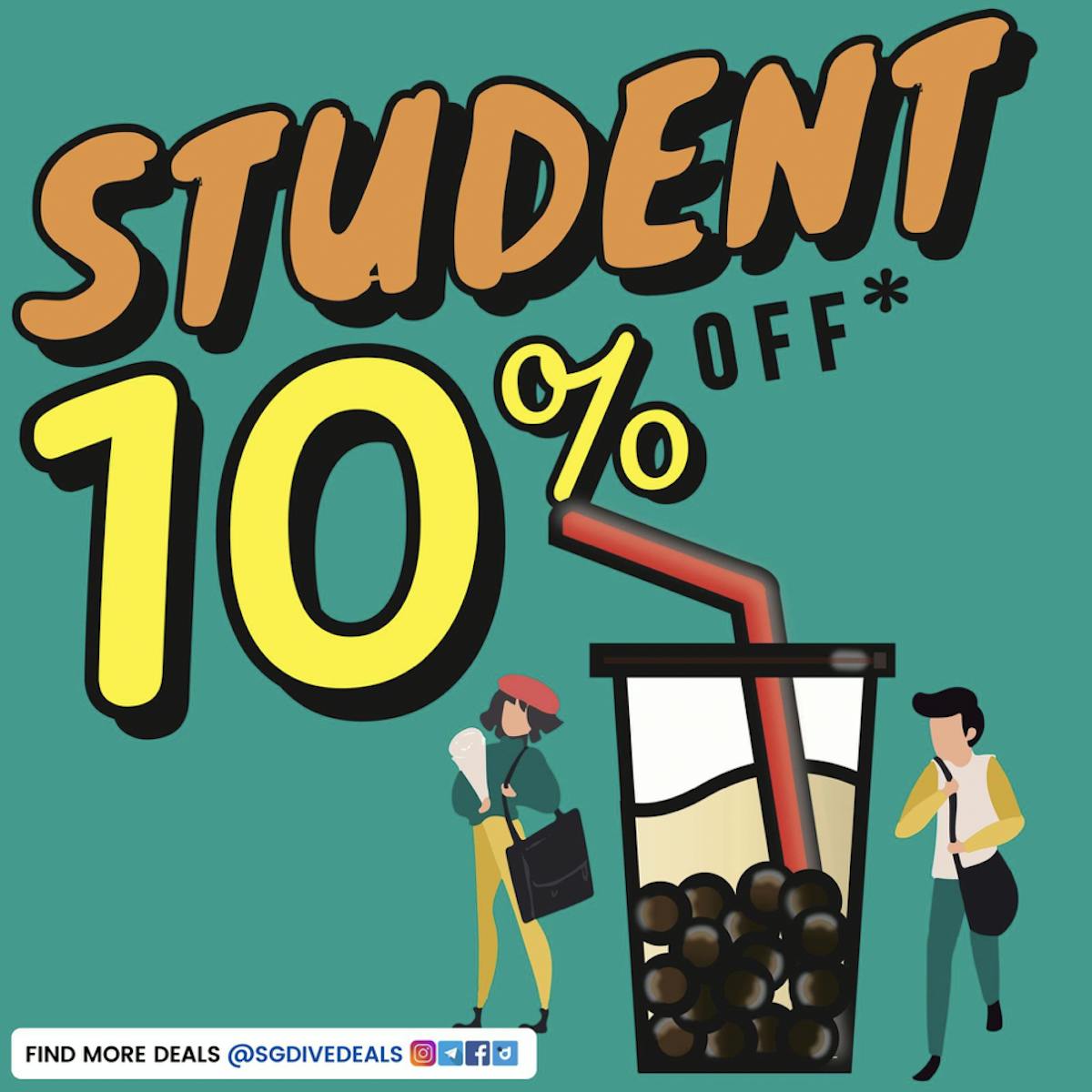 10% off all drinks