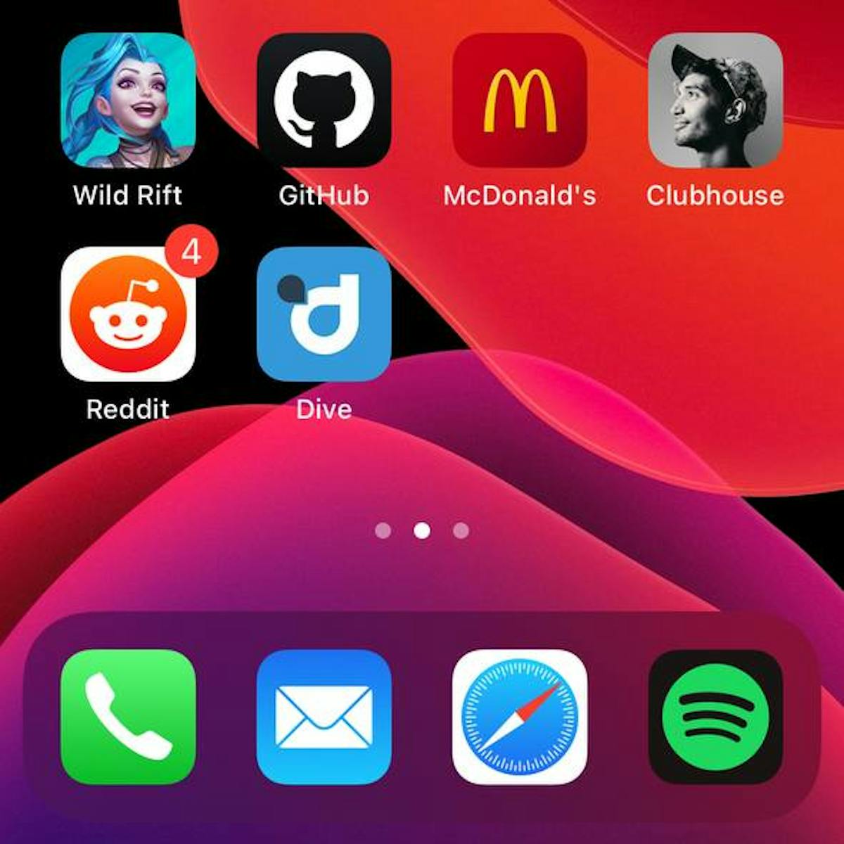 Dive as a progressive web app (app icon, while exists as a website)