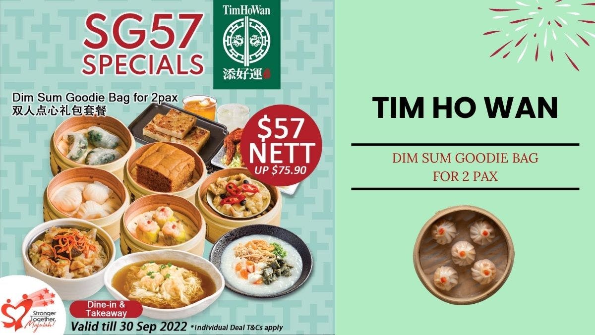 National Day Tim Ho Wan Dim Sum Goodie Bag for 2 pax Deal 2022