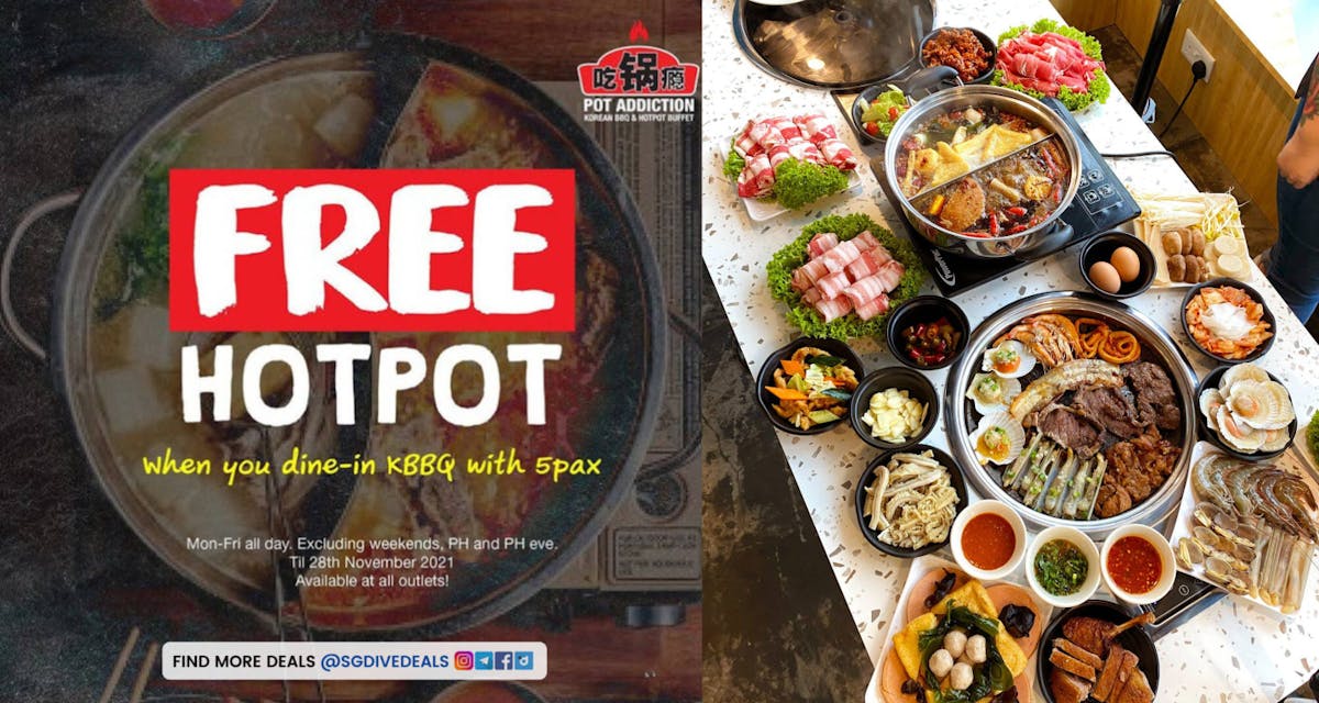 FREE HOTPOT! When you dine in KBBQ with 5 pax