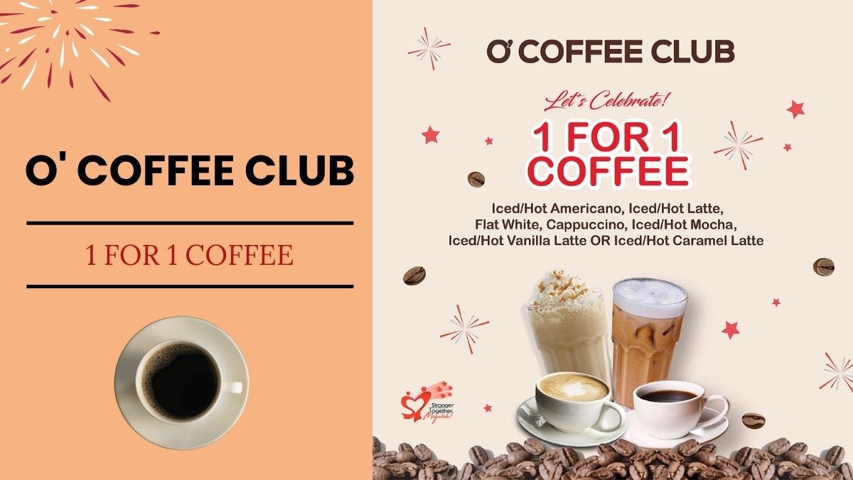National Day O'Coffee Club 1-for-1 Coffee Deal 2022
