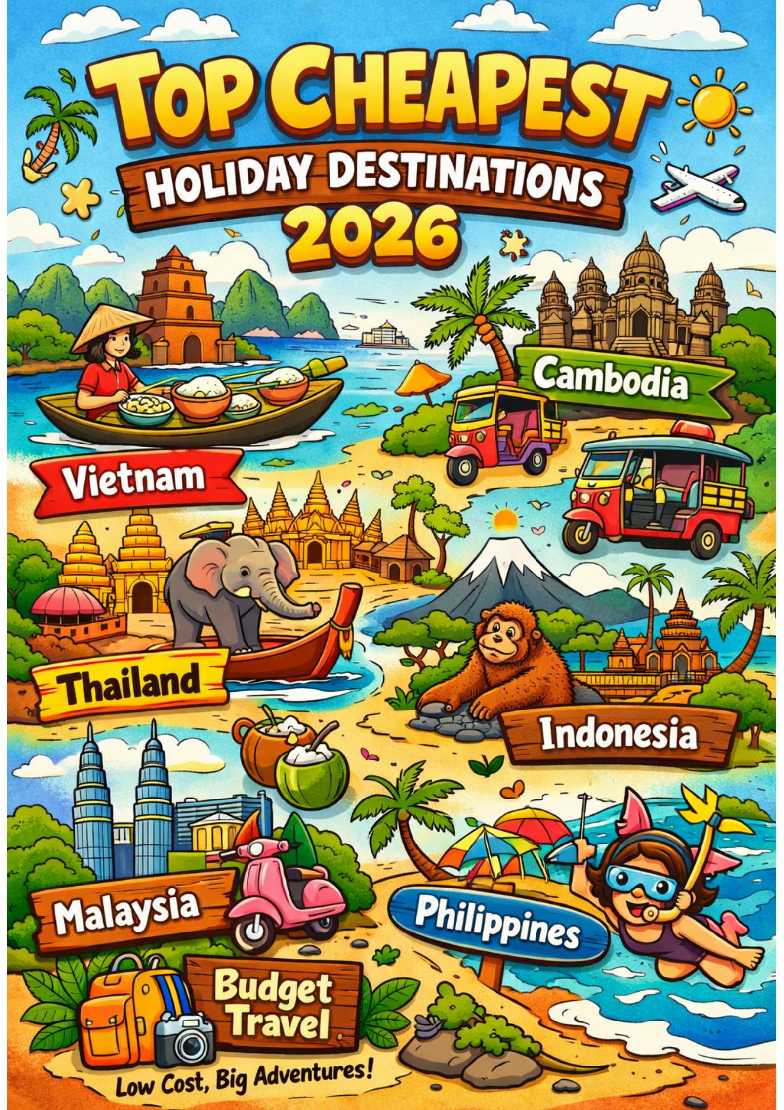 Top Cheapest Holiday Destinations for Budget Travellers (2026 Guide)