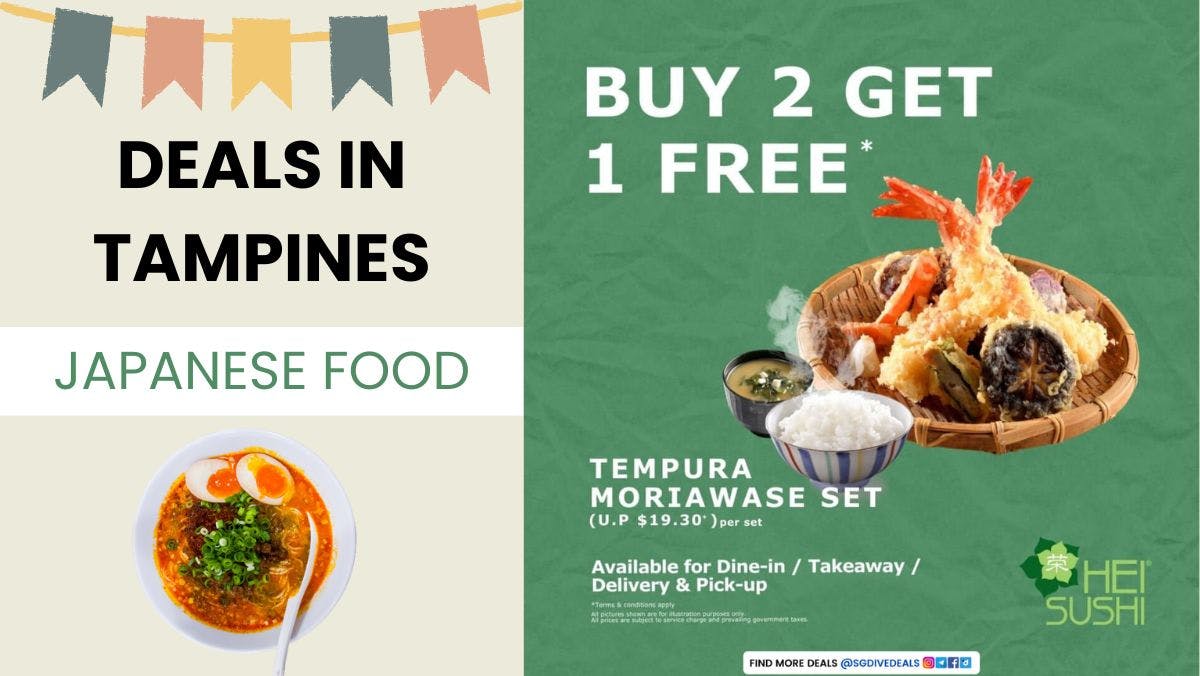 Japanese Food Deals in Tampines with long validity or perpetual