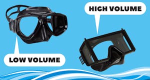 low volume vs. high volume mask