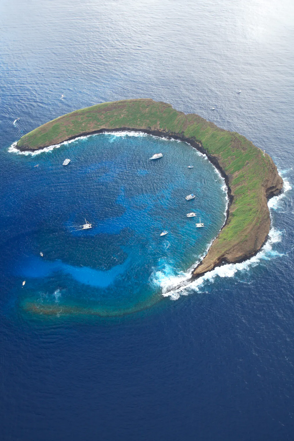 moon crescent shaped island
