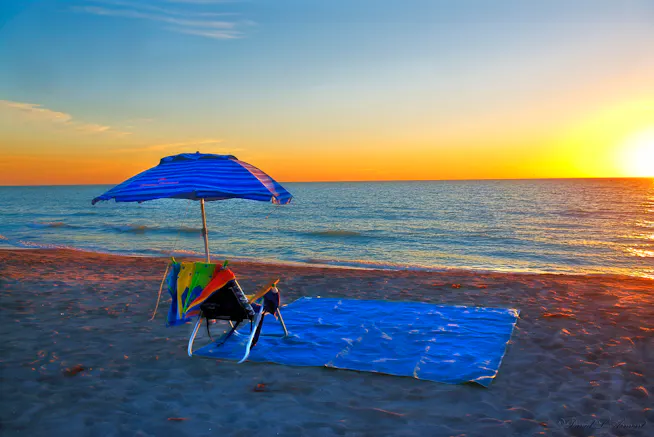 beach set up