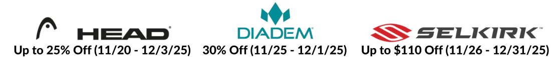 Pickleball Black Friday / Cyber Monday Landing Page Banner 