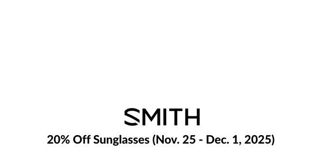 Smith Black Friday / Cyber Monday Landing Page Banner 