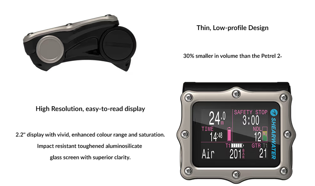【1354】Digital Dive Shearwater Perdix 2 Ti Dive Computer - Scuba