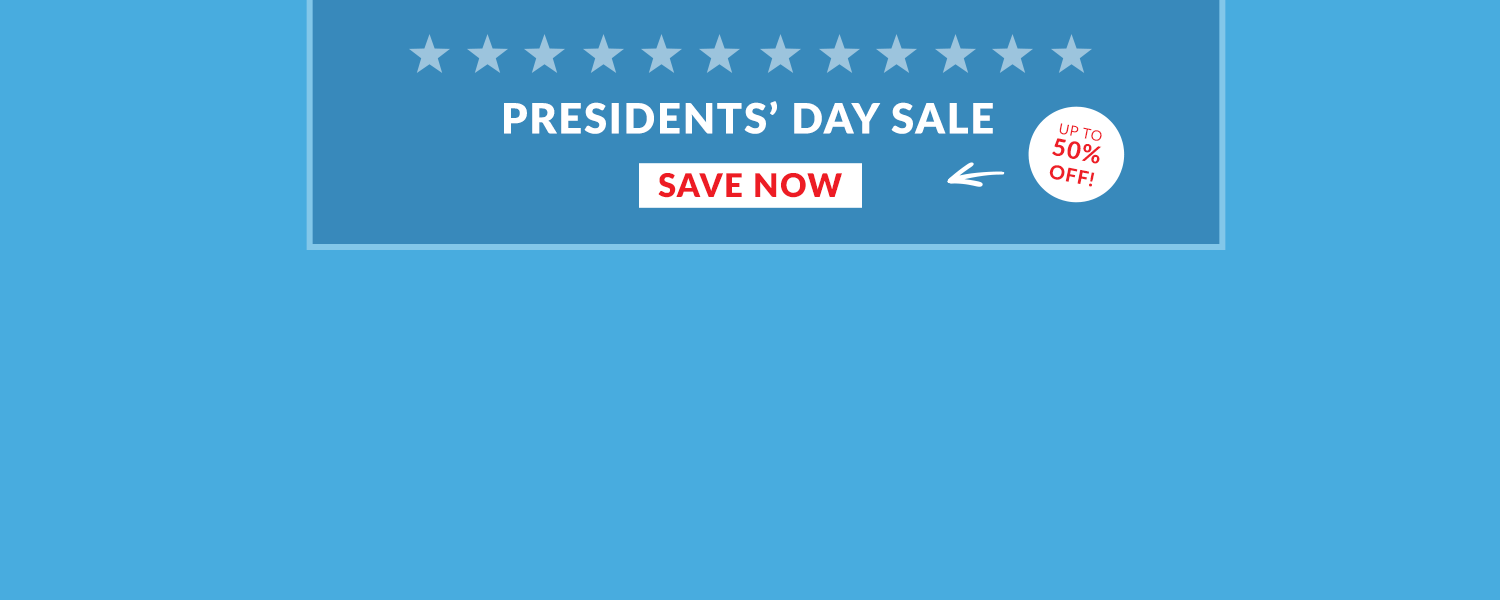 Presidents' Day Sale - Web banner 