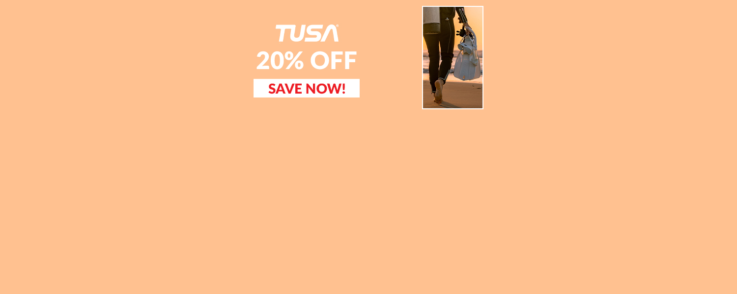 20% off Tusa product homepage promotional banner 