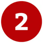 The number 2 in a red circle.