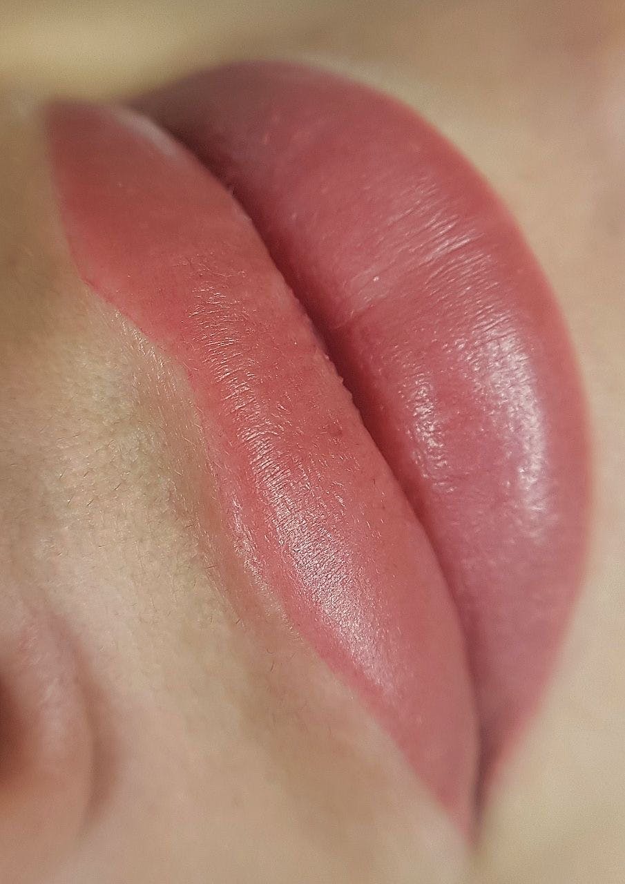 lip blush before and after