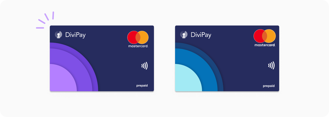 DiviPay subscription card and budget card