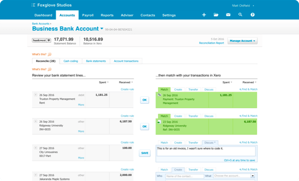 firstbank colorado feed to xero accounting software