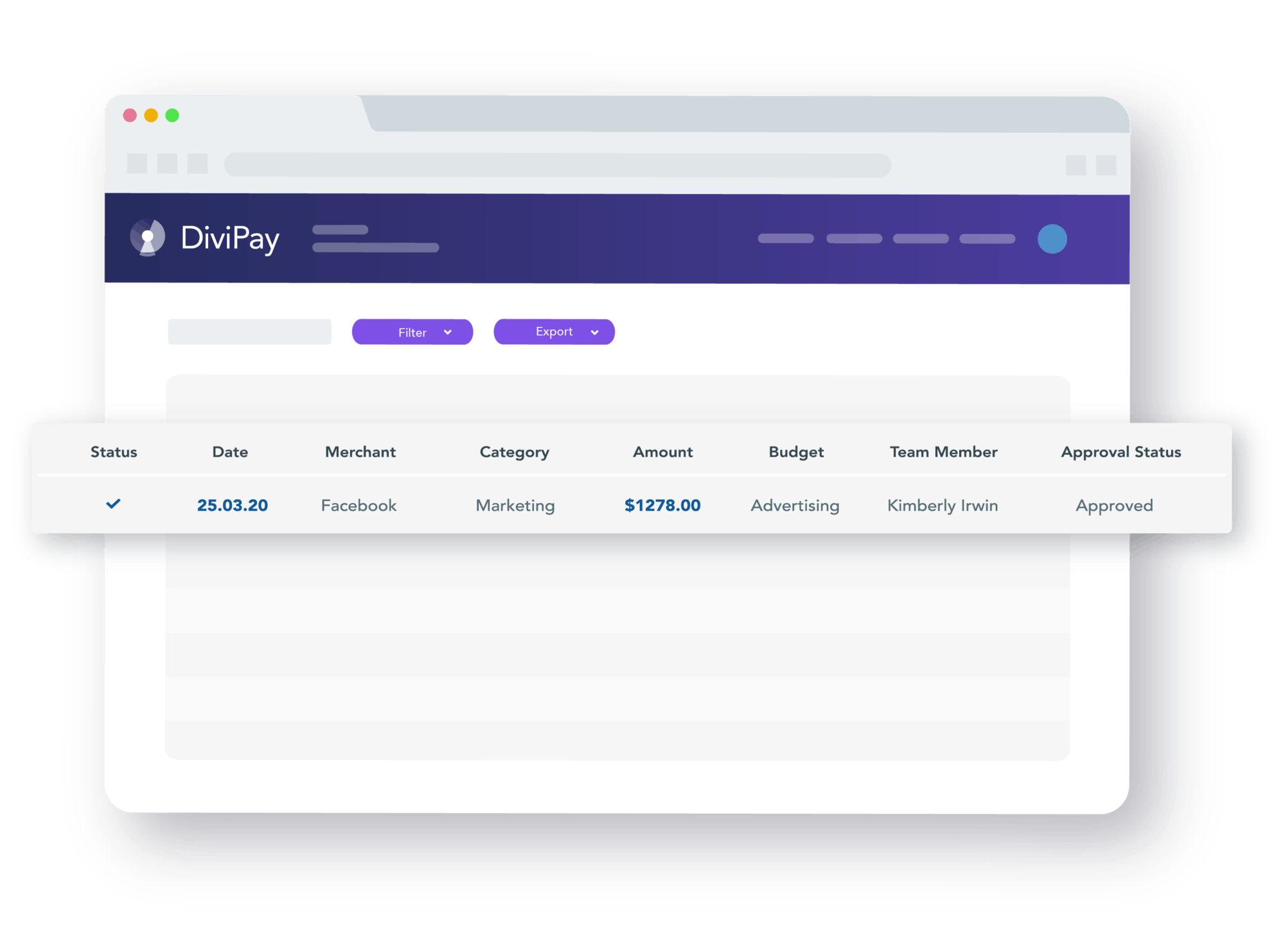 Transaction table
