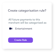 Categorise expenses automatically