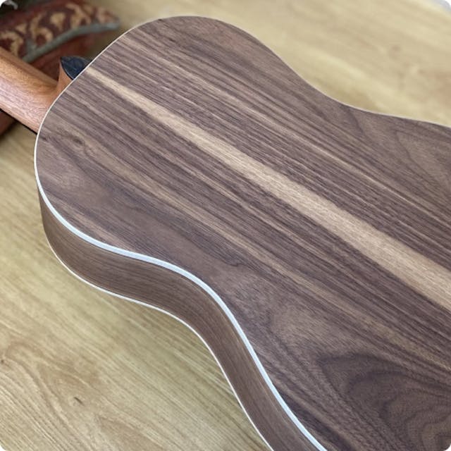 walnut acoustic guitar