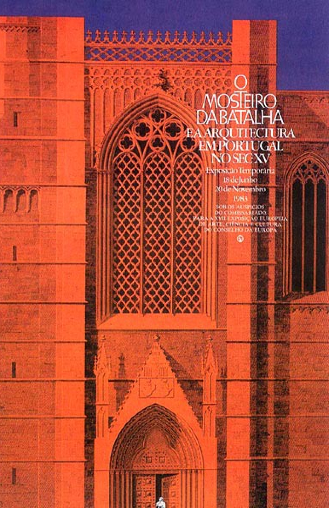 Poster designed for a cultural event showcasing the wall of a classic Portuguese building