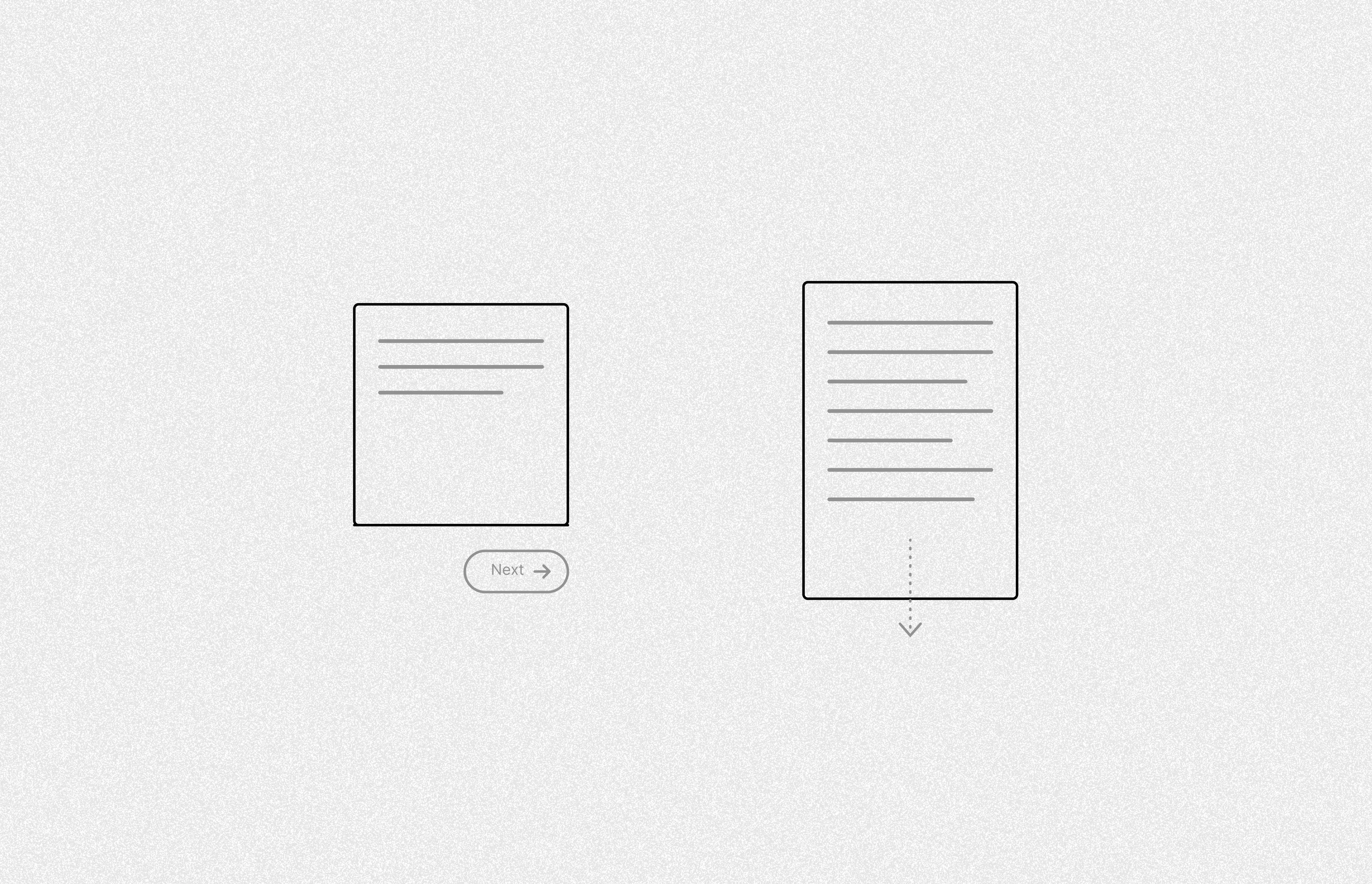 A stopping cue vs endless scroll