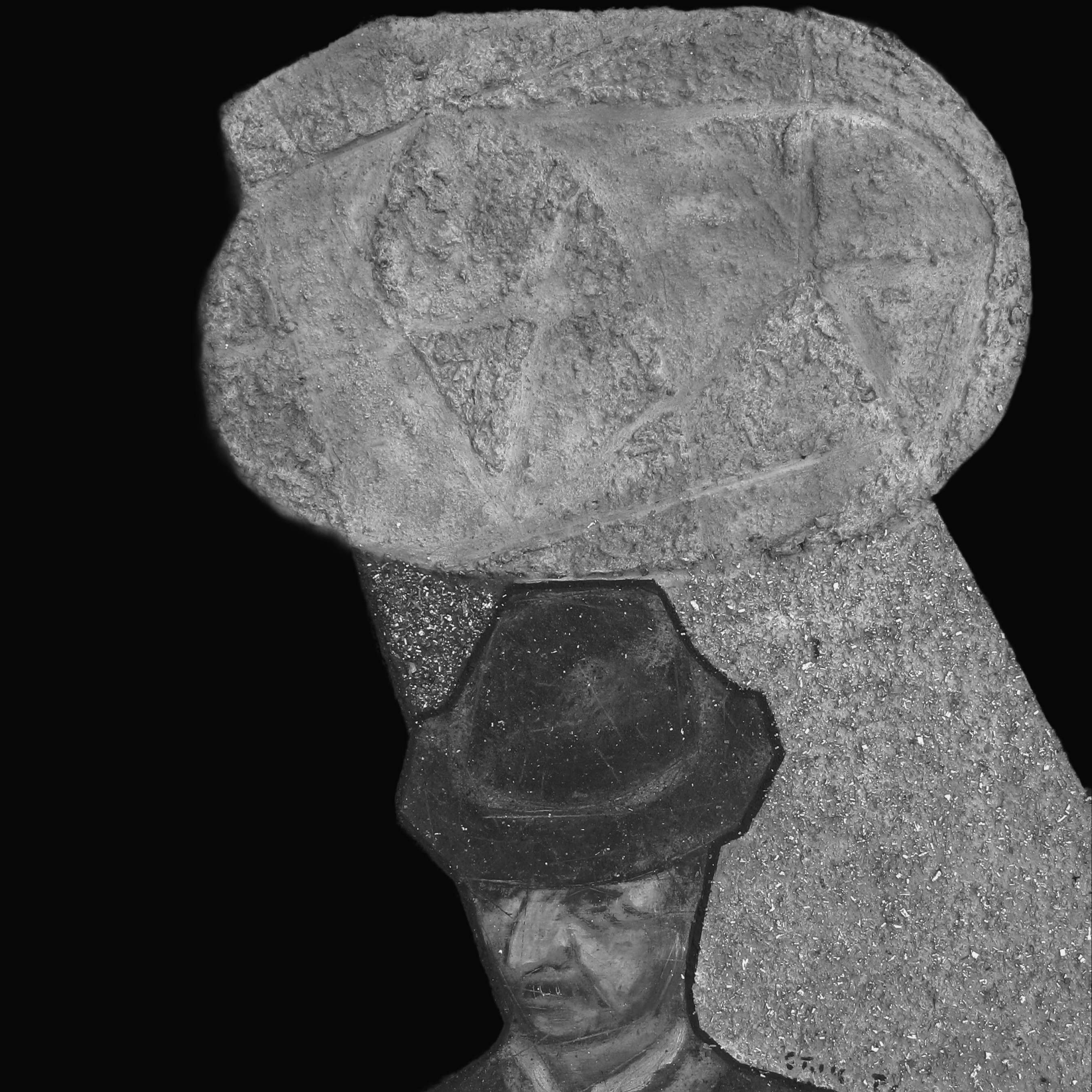 person with a cloud over their head