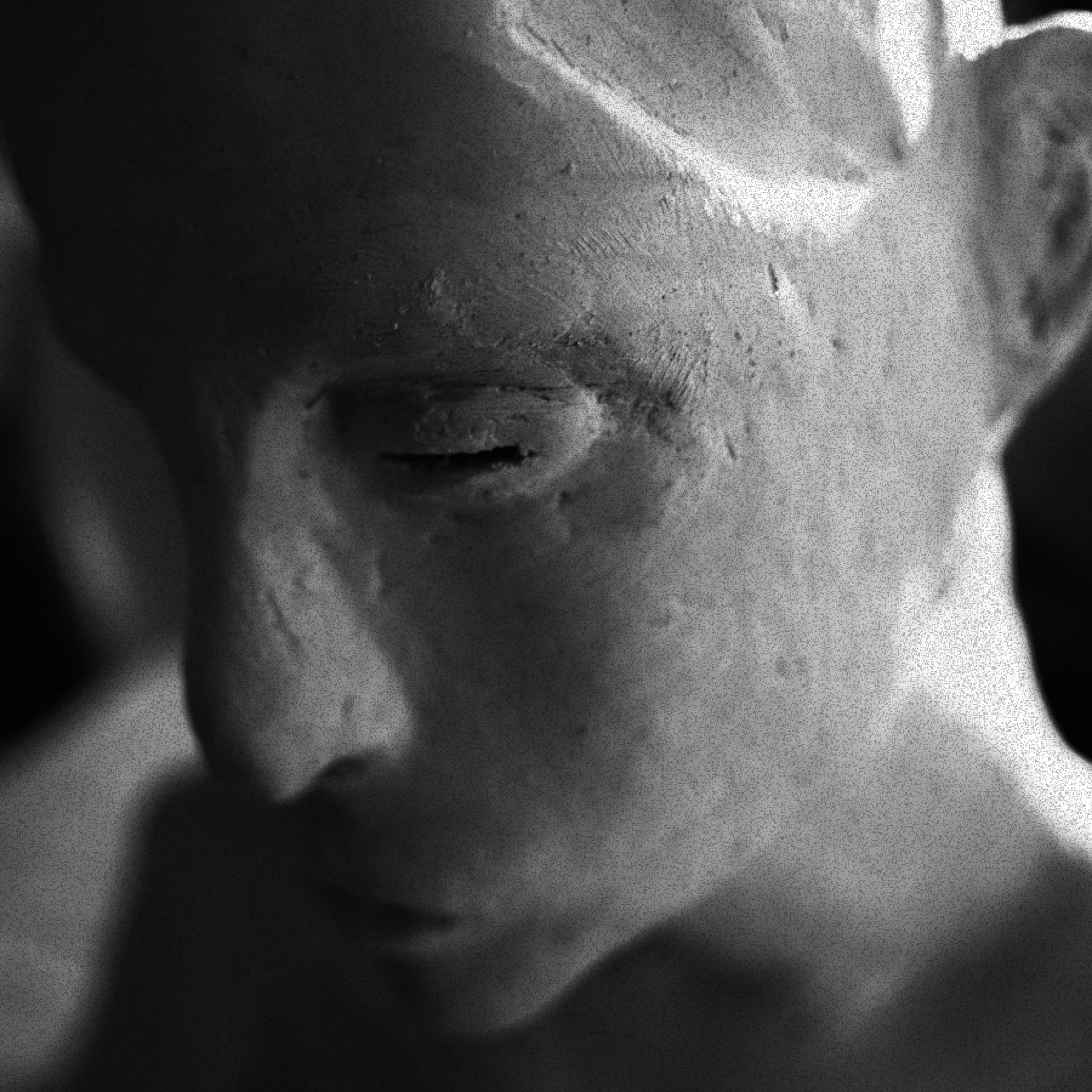 clay sculpture of a person