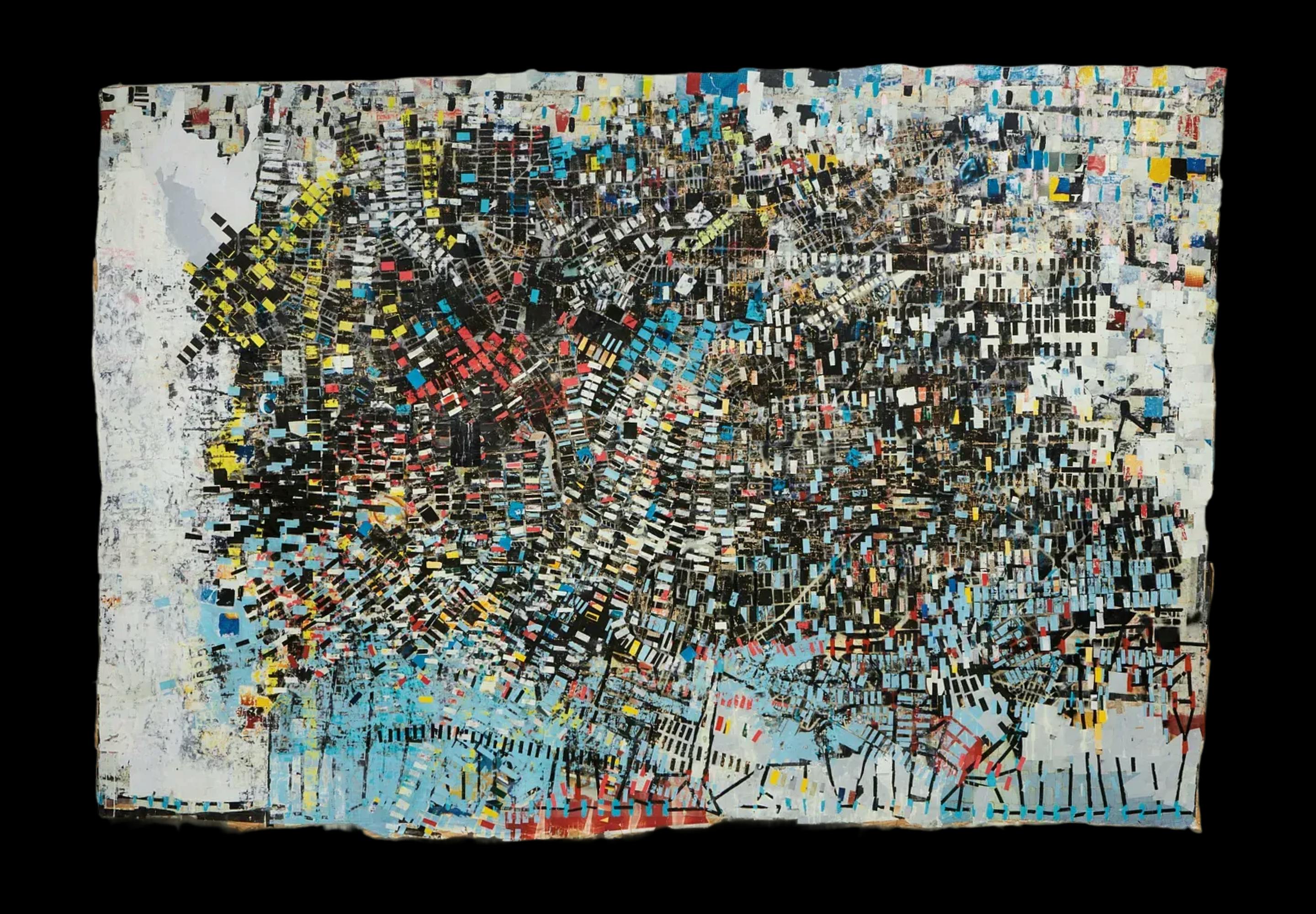 Mark Bradford painting