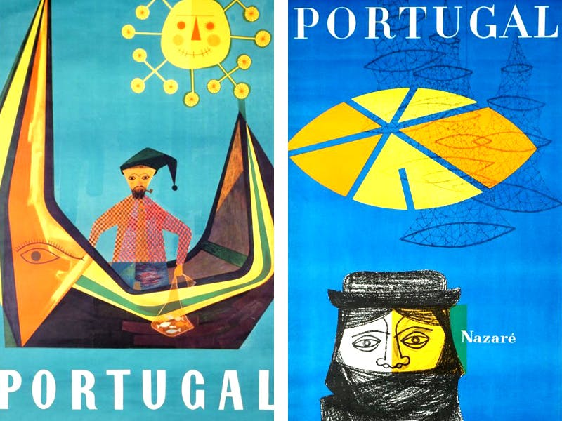 Poster promoting tourism to Portugal
